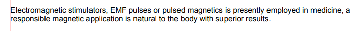 Electromagnetic Stimulators, EMF Pulses or Pulsed Magnetics, Page 5