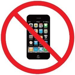 no cell phones