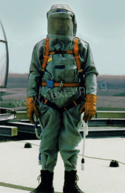 Dutch Telecom Worker Suit For Protection From Microwaves